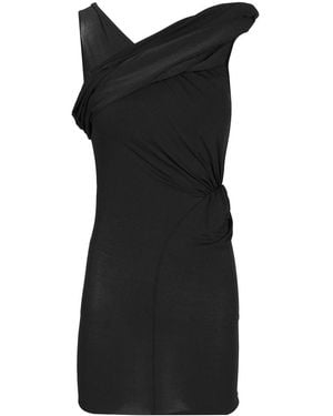 Rick Owens Solid One Shoulder Top - Black