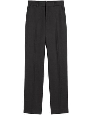 Ami Paris Wool Large Fit Pants - Black
