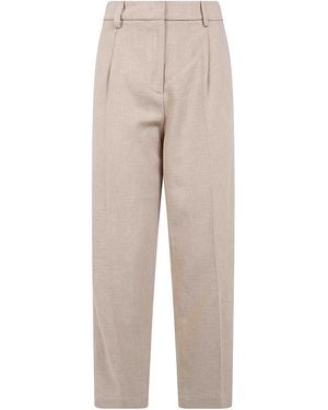 DR. HOPE Elastic Waist Pants - Natural
