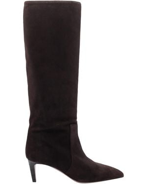 Paris Texas Cioccolato Stiletto Boots - Black