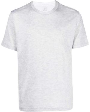 Eleventy Classic Heathered Cotton T-Shirt - White