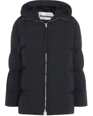 Jil Sander Hooded Down Jacket - Black