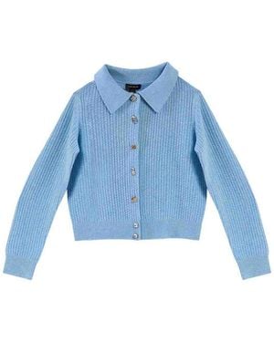 Marc Jacobs Cableknit Charm Cardigan - Blue