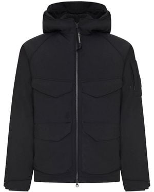 C.P. Company Cp Shell-R Padded Hooded Lens Jacket - Black
