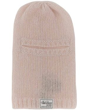 Raf Simons Balaclava With Logo - Natural