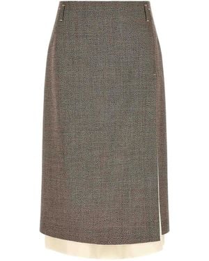 Tela Multi-Layer Hem Skirt - Grey