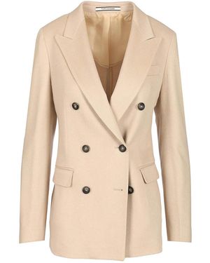 Tagliatore "Paris" Double-Breasted Blazer - Natural
