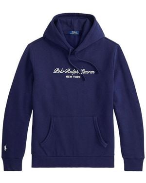 Polo Ralph Lauren Hoodie With Kangaroo Pocket - Blue