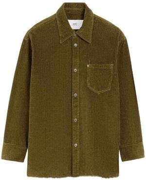 Ami Paris Cotton Overshirt - Green