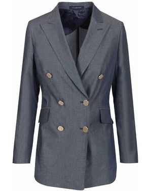 Sartoria Latorre Double-Breasted Blazer - Blue