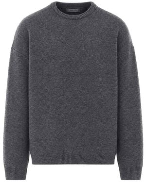 Balenciaga Rundhalspullover - Grau