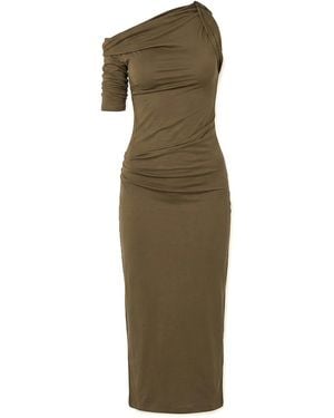 Jacquemus The Robe Drapeado - Green