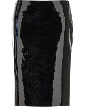 Ferragamo Patent Skirt - Black