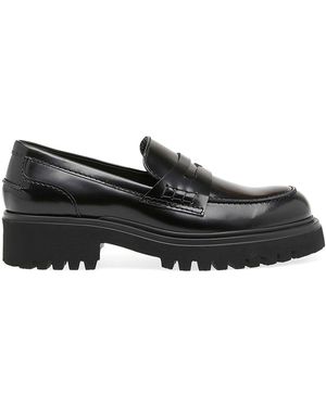 Guglielmo Rotta Wick Leather Loafers - Black