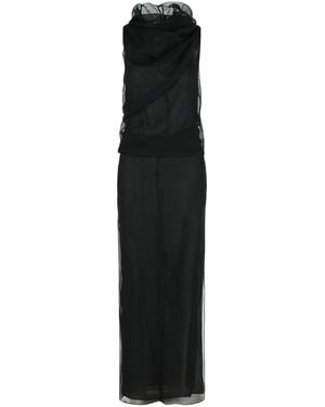 KHAITE Jeanty' Silk Dress - Black