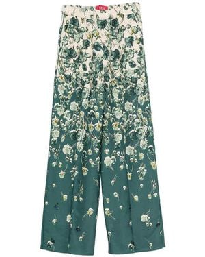 F.R.S For Restless Sleepers Printed Wide-Leg Trousers - Green