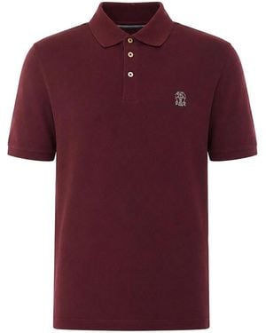 Brunello Cucinelli Logo Polo - Red