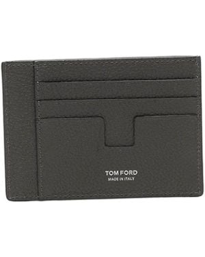 Tom Ford Portacarte Oversize Della Linea T - Grigio