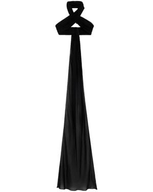 Ami Paris Halterneck Cropped Top - Black