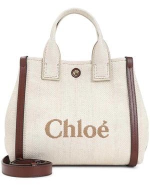 Chloé Carry Shoulder Bag - Natural