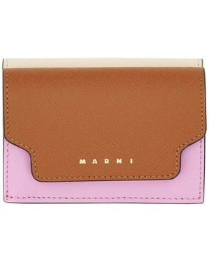 Marni Tri-Fold Wallet - White