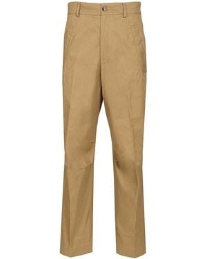Dries Van Noten Cotton Twill Trousers - Natural