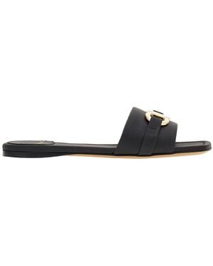 Ferragamo Leather Sandals - White