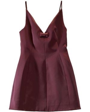 Marc Jacobs Satin Bow Dress - Red