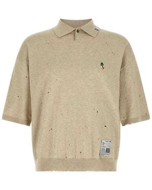 Maison Mihara Yasuhiro Embroidery Polo Shirt - Natural