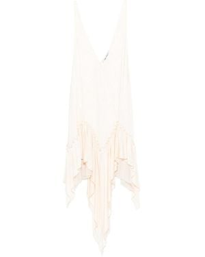 The Attico Georgette Mini Dress - White