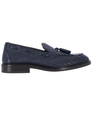 Alexander Hotto Woven Moccasins - Blue