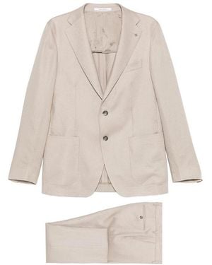 Tagliatore Lightweight Linen Suit - Natural