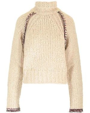 DURAZZI MILANO Chunky Knit Sweater - Natural