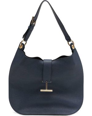 Tom Ford Tara Large Shoulder Bag - Blue