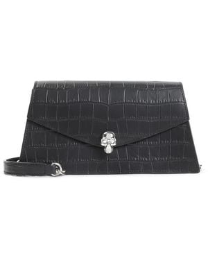 McQueen Skull Mini Bag - Black