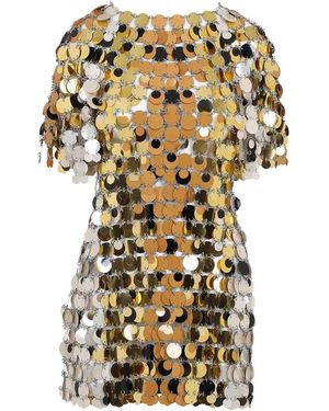 Rabanne Polyester Mini Dress - Metallic
