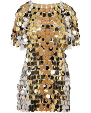 Rabanne Polyester Mini Dress - Metallic