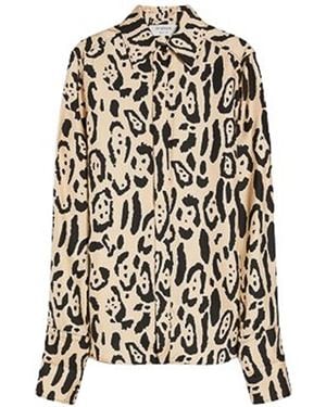 Sportmax Shirt With Animal Print - White