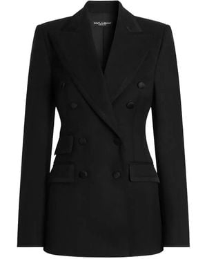 Dolce & Gabbana Turlington Double-Breasted Jacket - Black