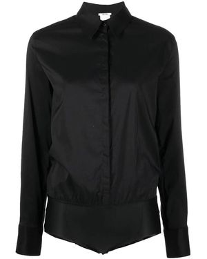 Wolford London Shirt-Style Body - Black