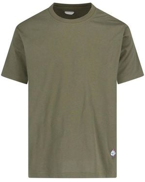Bottega Veneta T-Shirt With Embroidery - Green