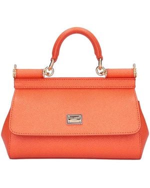 Dolce & Gabbana Mini Sicily Handbag - Orange