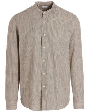 Salvatore Piccolo Striped Shirt - Gray