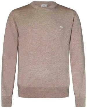 Etro Wool Crewneck Jumper - Grey