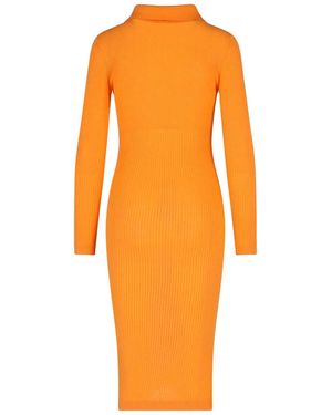 Patou Midi Knit Dress - Orange