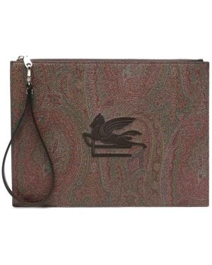 Etro Pouch Slg - Brown