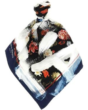 Maison Margiela Silk Scarf - Blue