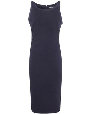 Emporio Armani Cotton Short Dress - Blue