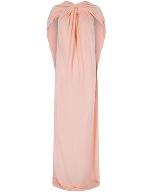Jil Sander Draped Maxi Dress - Pink