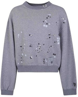 Maison Mihara Yasuhiro Embellished Pullover - Blue